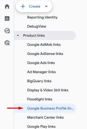 Google Business Profile ühendamine Google Analytics 4-ga