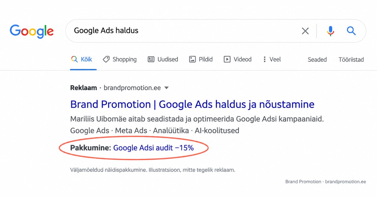 Google Ads automaatsed sooduspakkumised: mida kontrollida?